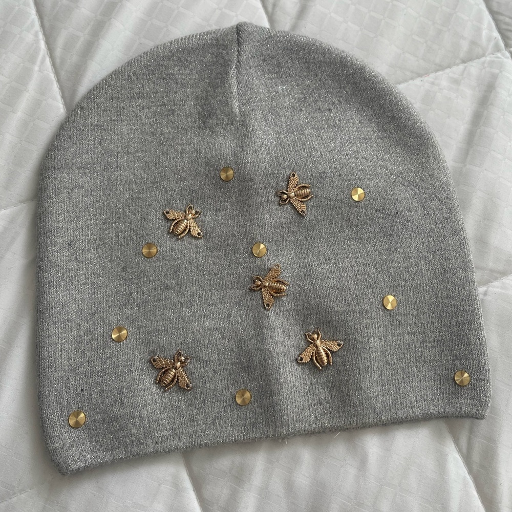 Silver Embellished Tuque